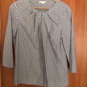 Cos cotton blouse with draped neck